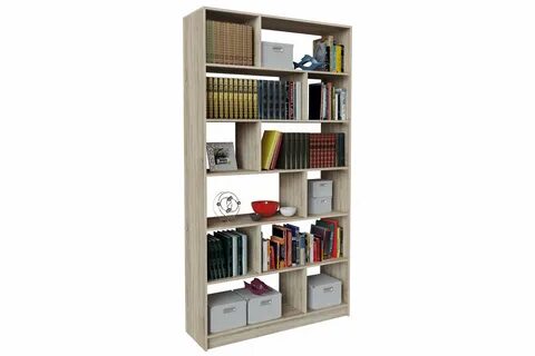 В книжном шкафу 8 полок