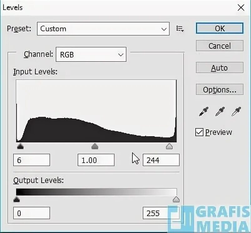 Как должна выглядеть шкала инпут Левелс в фотошопе. Где находится input Levels в гимпе. Input levels