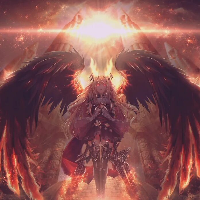 Крылатый демон. Крылья демона. Огненные Крылья демона. Демон с ангельскими крыльями.