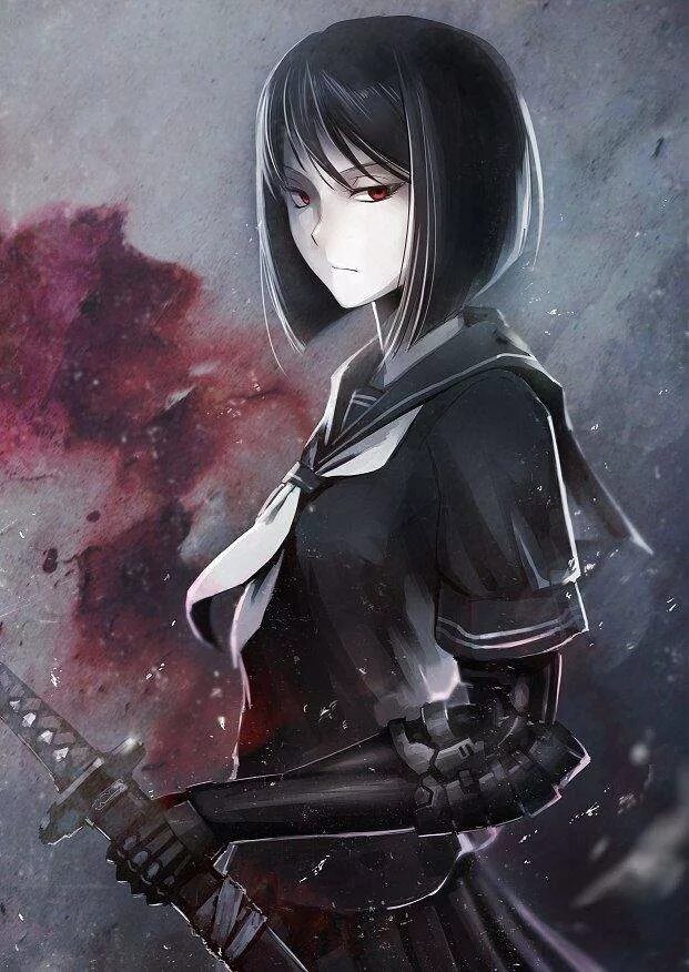 Хетза хелшок. Наёмный убийца аниме. Hetza рейх. Катана акаме. Девушка киллер.