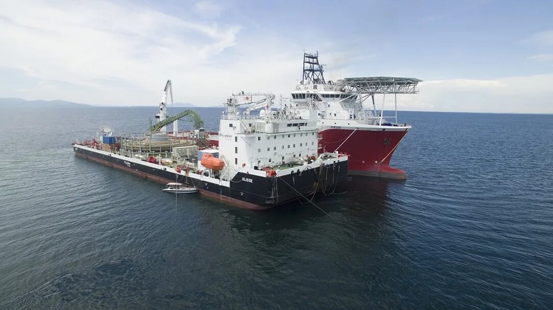 Кабельное судно «Atlantic Guardian». Кабель на судне. Cable laying Vessel. Cable lay Vessel. Служба информации судов