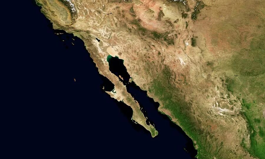 Полуостров калифорния находится на. Калифорнийский залив и полуостров Калифорния. Мексика калифорнийский полуостров. Полуостров Калифорния из космоса. Самый большой полуостров в Мексике.