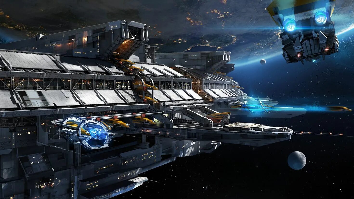 Орбитальная станция Sci Fi платформа. Звёздные войны космические верфи. Спейс инджинер. Космик корабль. Sci fi space