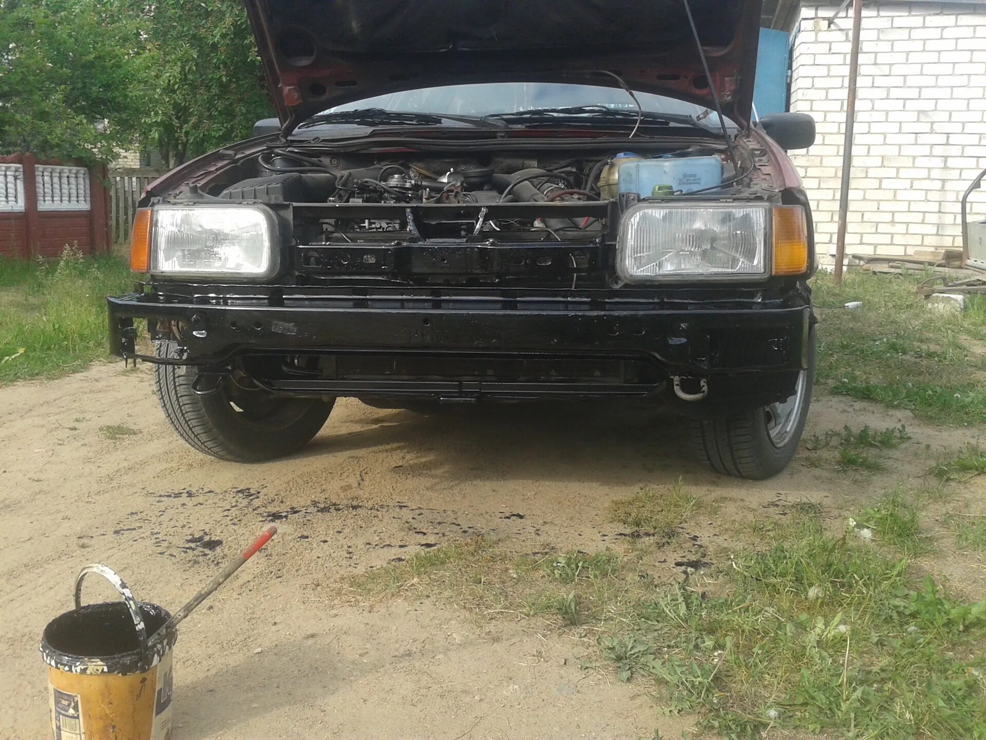 Ремонт крепления заднего бампера ✅ - Volkswagen Passat B3, 1,8 л, 1989 года кузо