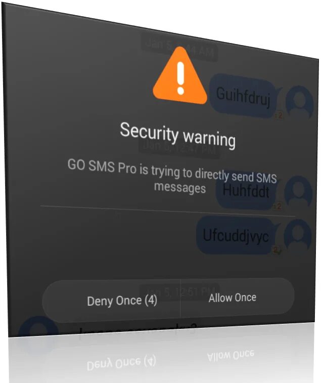 Security warning. Security warning