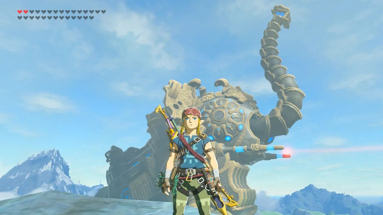 Zelda страж. Страж Zelda BOTW. Zelda BOTW горный владыка. РУДАНИЯ Зельда. Летающий Страж Зельда.