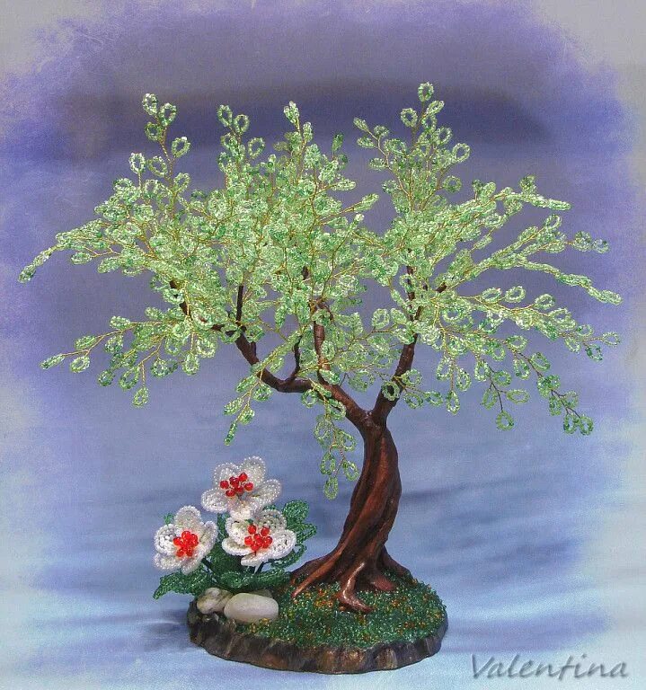 Плетение бисером деревья. Бисероплетение цветущие деревья. Цветы и деревья из бисера. Бисерное дерево. Бисероплетение деревья.