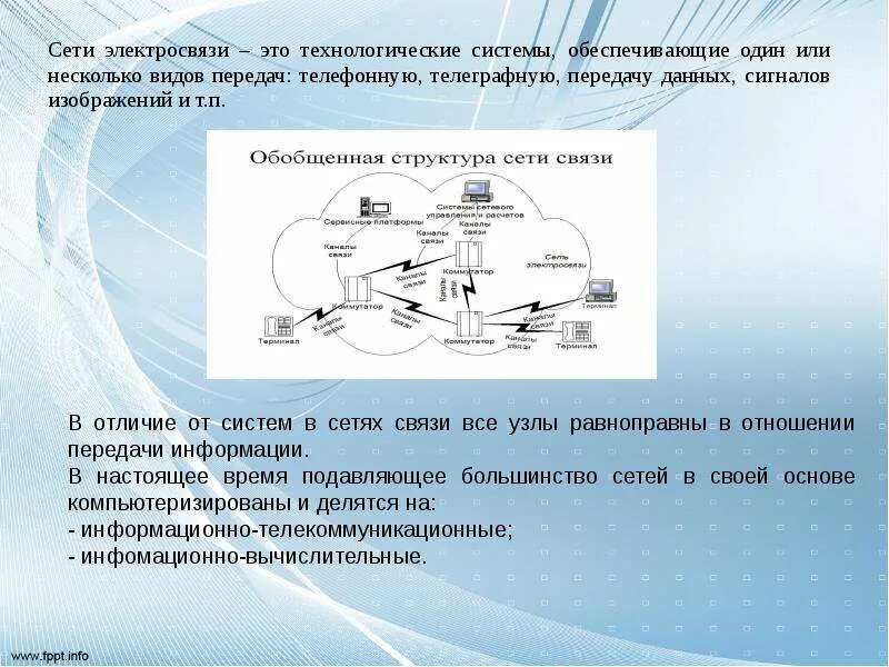 Передающая система предназначена для. Система электросвязи. Сети электросвязи. Структура сети передачи данных. Сети и системы связи.