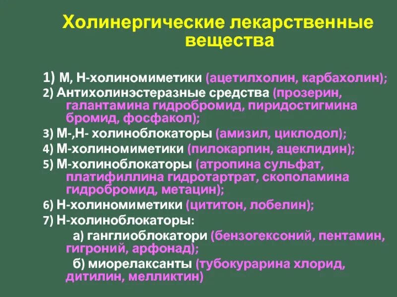 Лекарственным веществом является