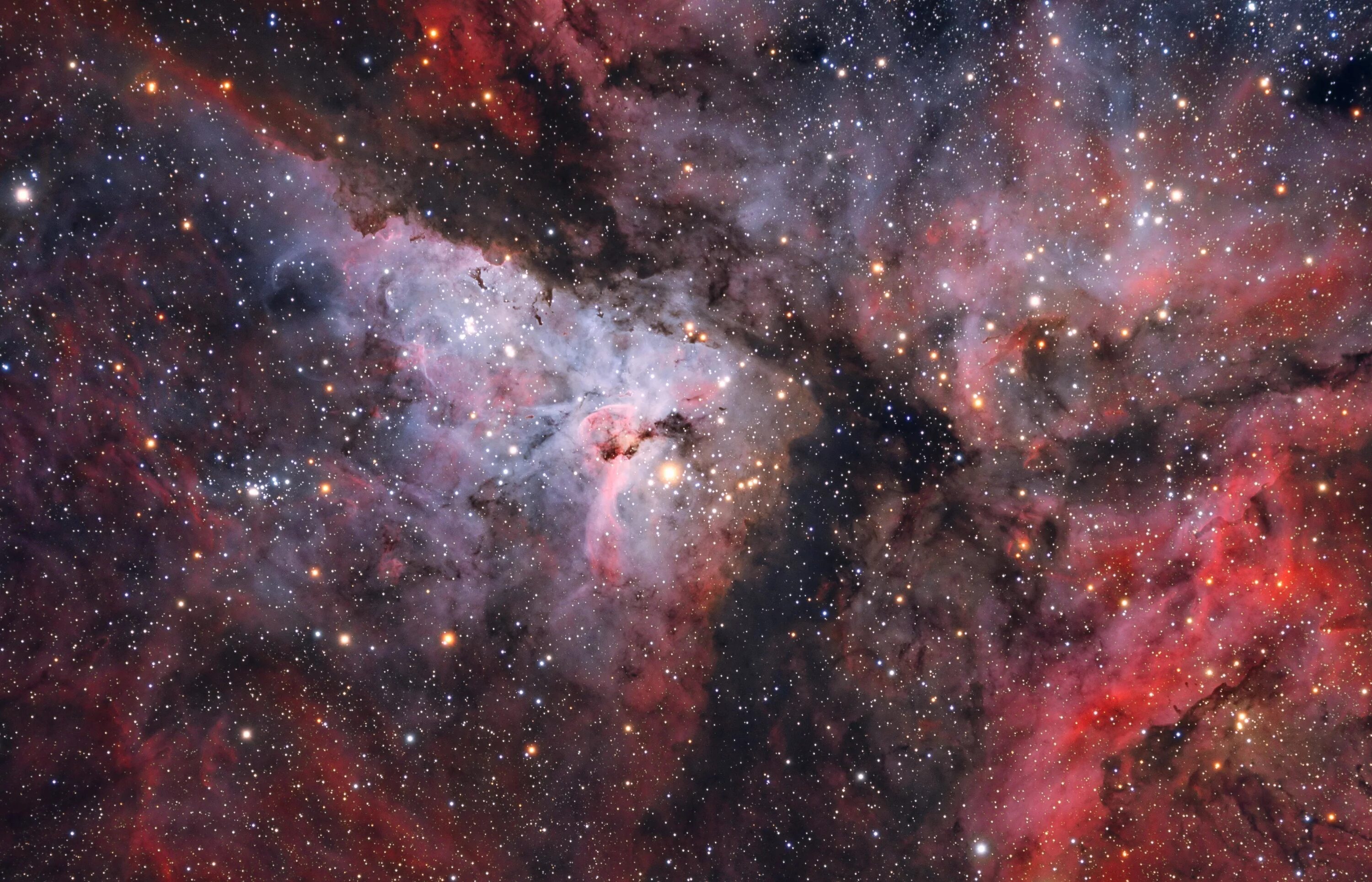 Туманность NGC 3372. Звездное небо астронет