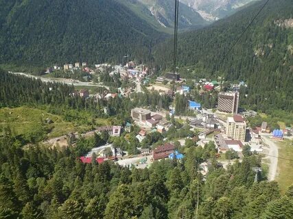 Домбай курортный поселок фото
