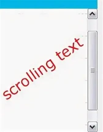 Scrolling text time water