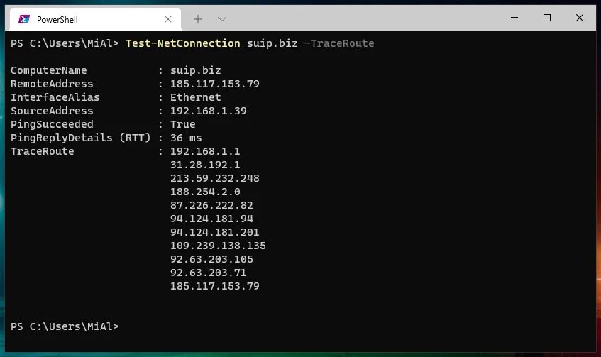 Netconnection powershell