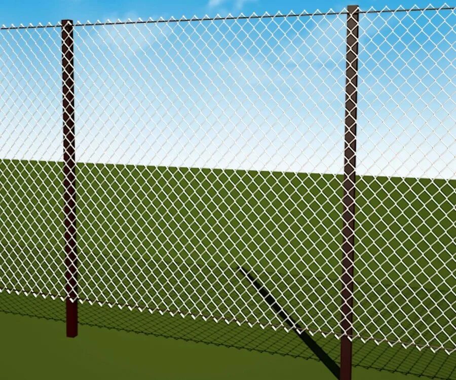 Как установить забор из сетки. Сетка рябица или рабица. забор сетка рабица. забор из сетки рабицы. заборы из сетки раюица.