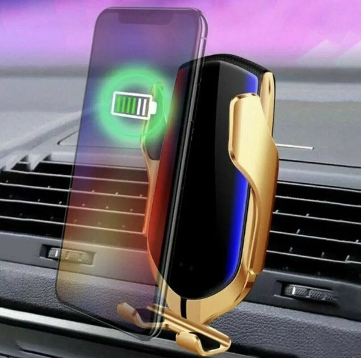Зарядка смартфона в автомобиле. Smart sensor car wireless charger r1. беспроводное зарядное устройство r1 smart sensor. автомобильная беспроводная зарядка smart sensor car wireless charger r1, золотой. автодержатель с беспроводной зарядкой smart sensor r1.