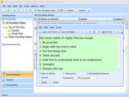 Notes tools
