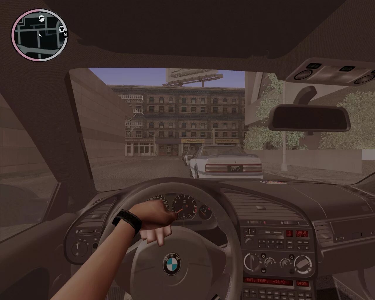 Салон машины внутри ГТА са. GTA sa вид из кабины с зеркалом. First person Mod GTA sa. ГТА са улучшенное осве. Better first person