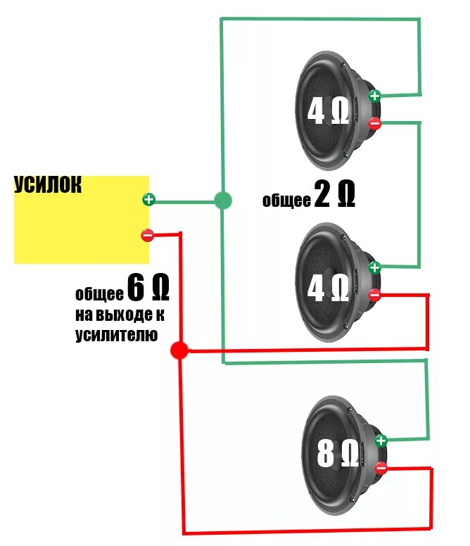 Последовательное соединение динамика. Параллельное соединение динамиков 4 Ома. Схема подключения 6 динамиков 4ома. Схема подключения 6 динамиков к магнитоле. Как подсоединить 2 динамика.