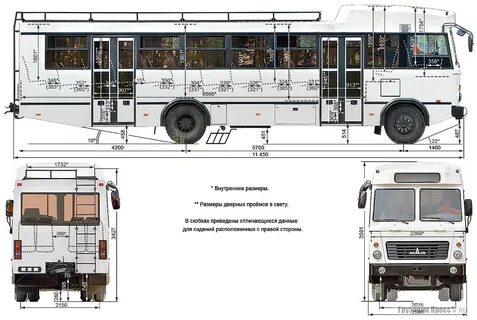 Техническая характеристика автобуса маз
