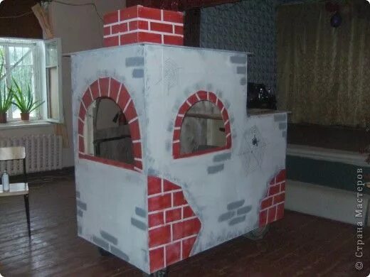 Детские печки своими руками. Детские печки своими руками. Печка муляж. Русская печь из коробок. Детские печки своими руками.