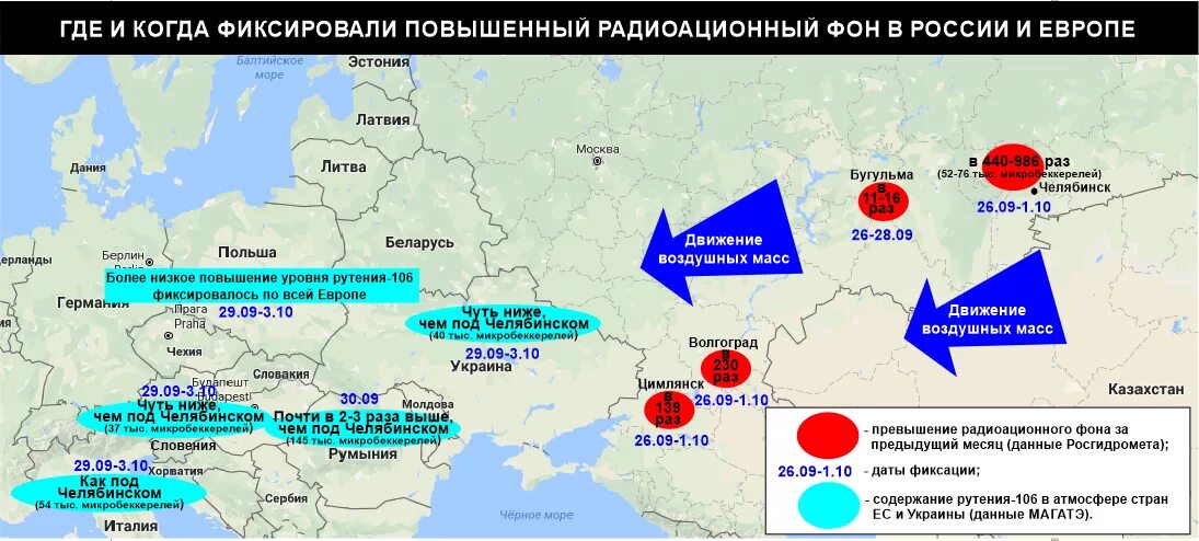 Рутений 106. Карта повышенной радиации России. Радиационные заводы в России. Выбросы радиации в России на карте.