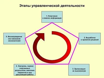 Стадии управленческой деятельности