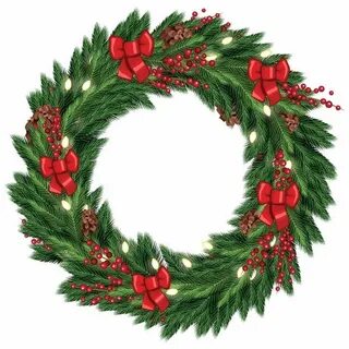Новогодний венок картинка
