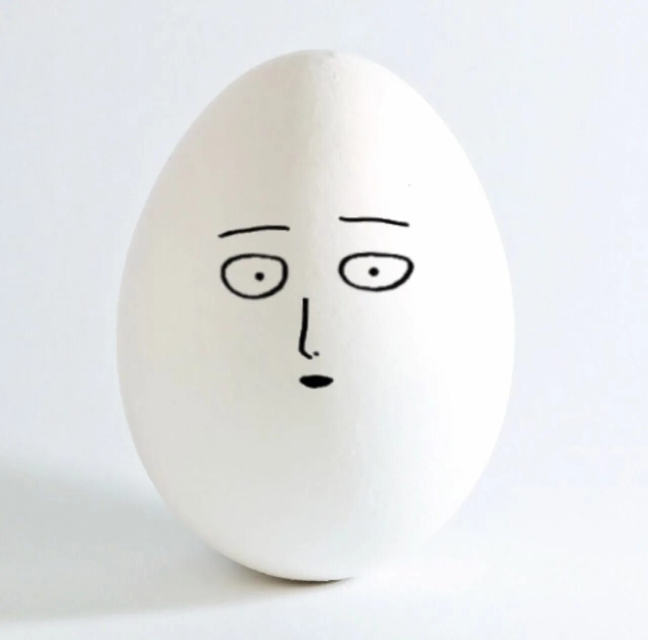 Man face egg