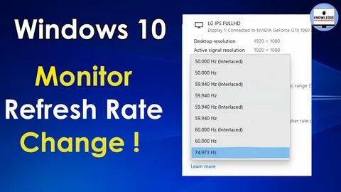 High refresh rate