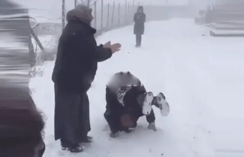 Старушки в снегах