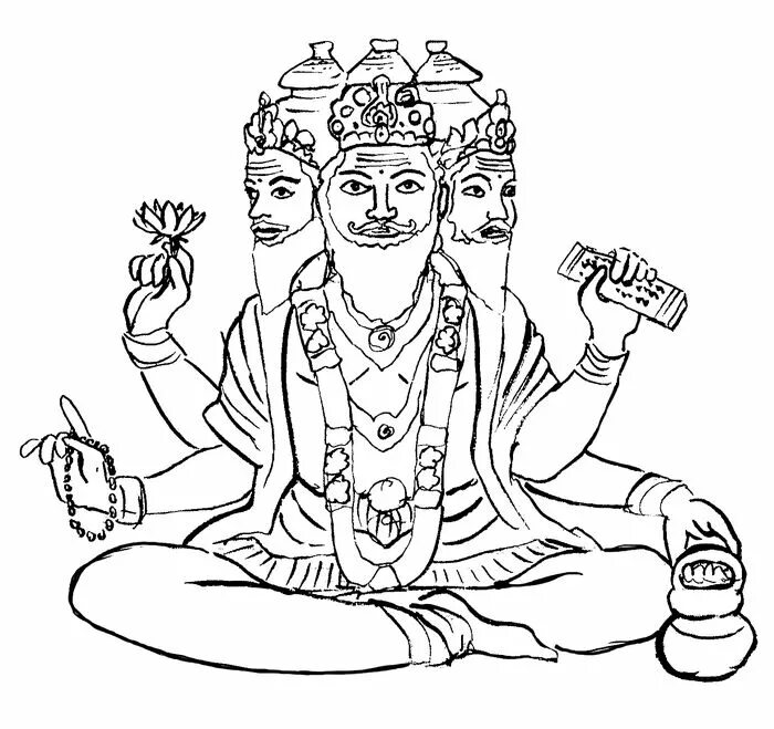 Рисунки древней индии. Брахма Бог древней Индии. Древняя Индия Брахма. Бог Брахман в древней Индии. Индийские божества Брахма.