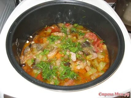 Баклажаны с мясом в мультиварке