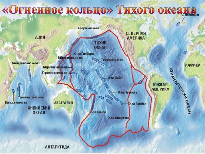 Северо запад тихого океана. Тихоокеанское вулканическое огненное кольцо. Желоба Тихого океана на карте. Срединно Океанические хребты Тихого океана. Тихоокеанское огненное кольцо на контурной.