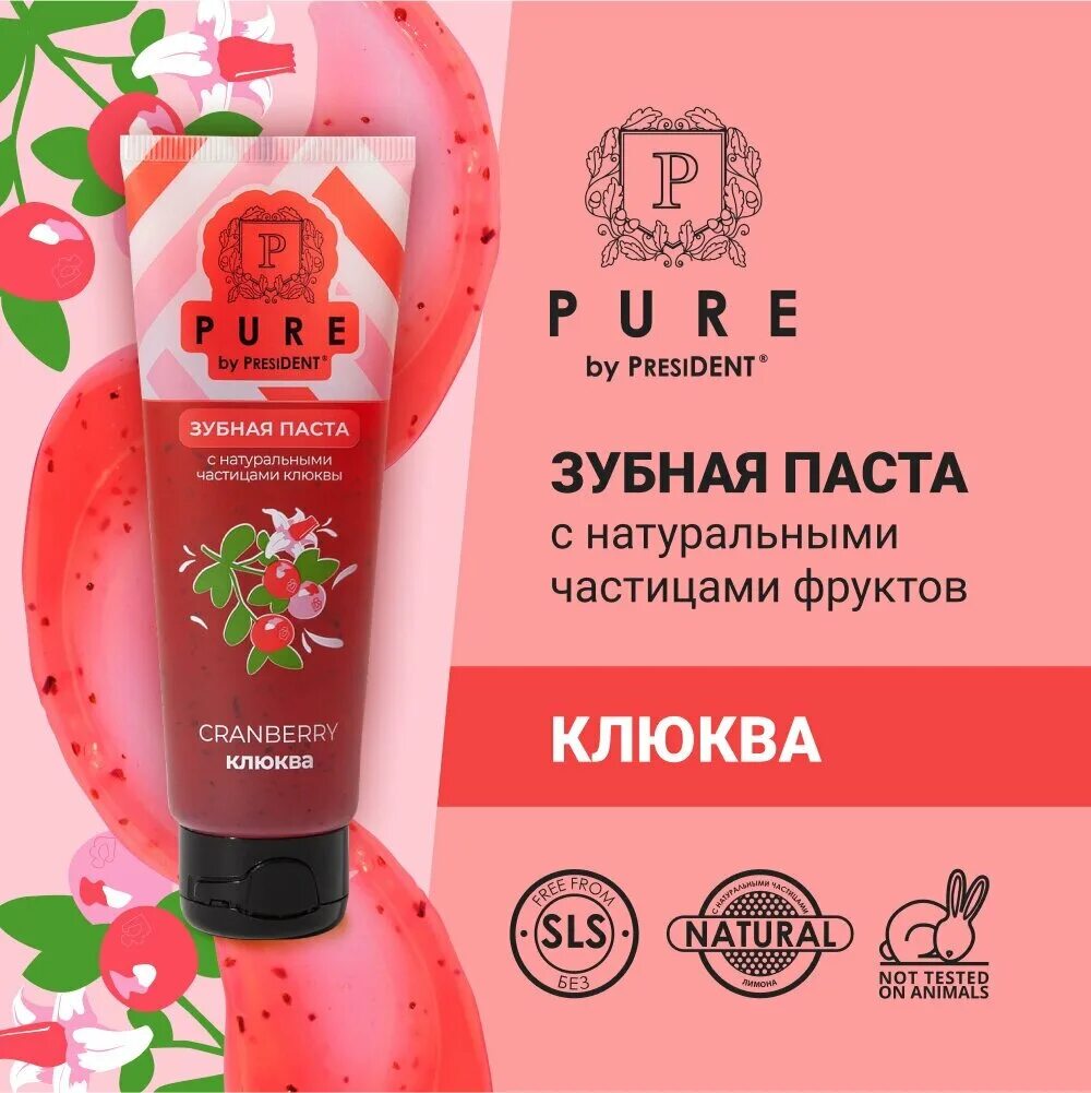 Pure by president зубная. Зубная паста сплат. Зубная паста с клюквой. Зубная паста pure by president клюква. Pure паста.