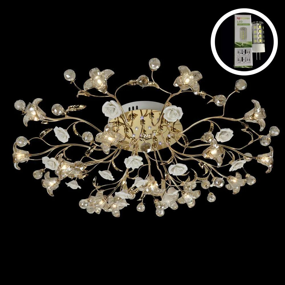 Раяна люстра семь огней. 16. 03 хром. 01. 01.