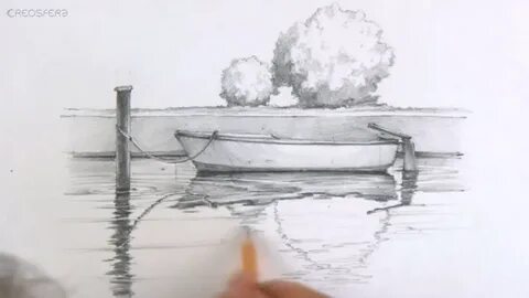 Как нарисовать отражение в воде