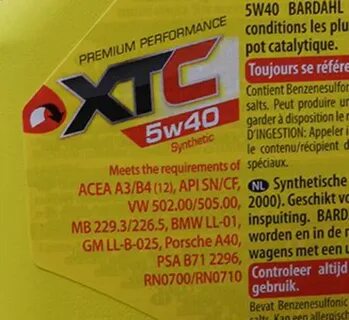 Бардаль 5w30 допуски