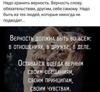 Верность и действие
