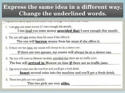 Write the same in a different way