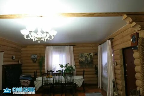 Потолок в бревенчатом доме