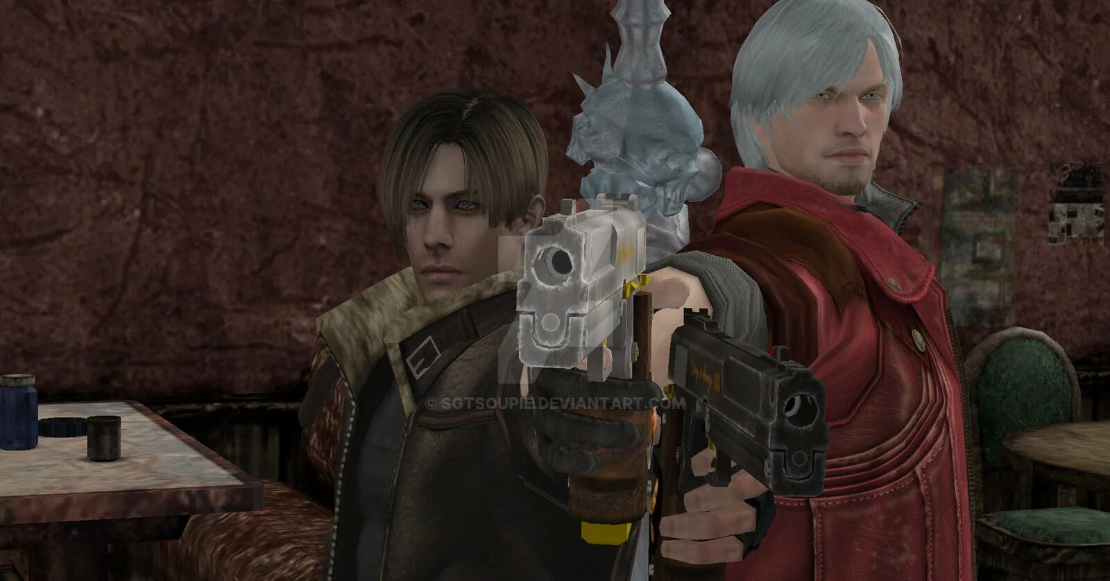 Арья данте читать. Leon s Kennedy x Dante. Dante and Leon Kennedy.