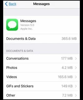 Back message