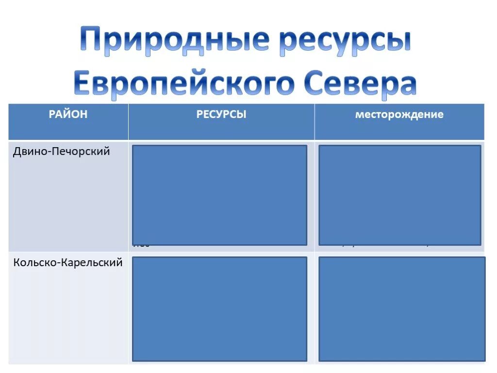 Природные ресурсы европейского севера. Европейский Северный район природные ресурсы. Природные ресурсы европейского севера таблица. Природные богатства европейского севера. Богатство европейского севера