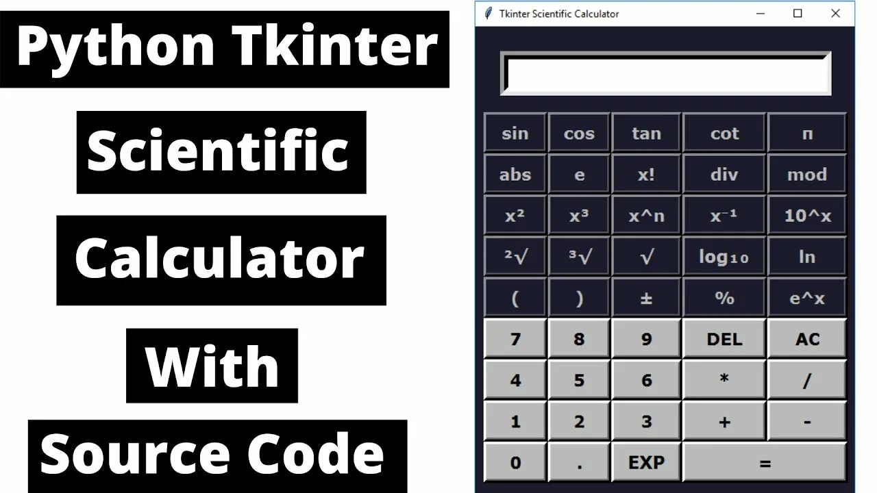 Пайтон tkinter. Create beautiful calculator in tkinter.