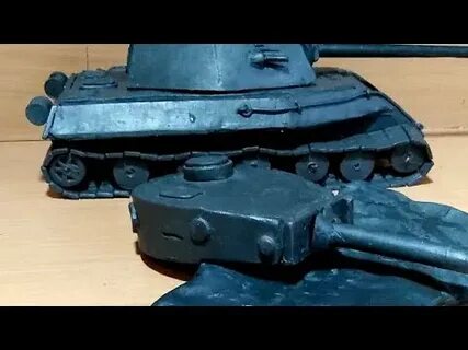 Танк тигр из пластилина