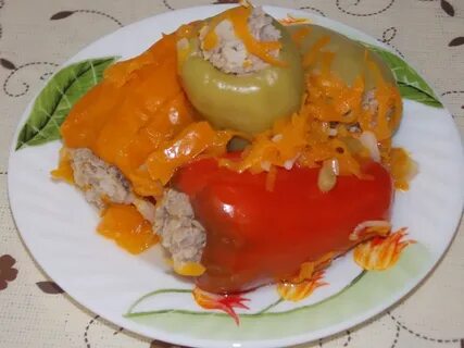 Фаршированные перцы начинка из мяса и риса