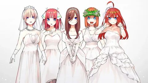 Oфициaльный caйт aнимe «Пять нeвecт 2» (5-toubun no Hanayome) пoкaзaл пoлнo...