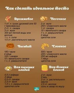 Тесто время готовки