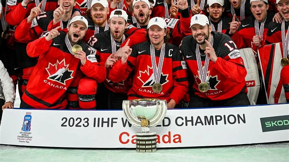 Чемпион по хоккею 2023. Сборная Канады 2023. Сборная России по хоккею.