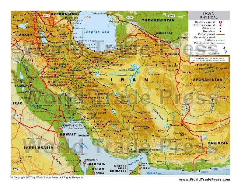 Карта дорог ирана. Иран карта географическая. Физическая карта Ирана. Карта рельефа Ирана. Физическая карта Ирана подробная.